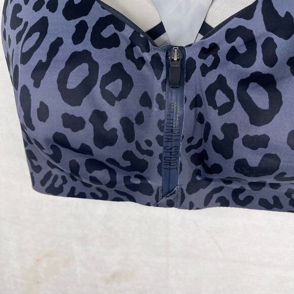 Victoria's Secret Gray/Black Leppard Print Incredible Ultra Max Support Bra 34DD - Picture 2 of 8